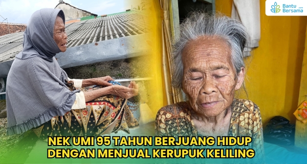 Nek Umi 95 Tahun Masih Berjualan Keripik Keliling
