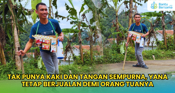Tak Punya Kaki Dan Tangan Sempurna, Yana Tetap Berjualan Demi Orang Tuanya