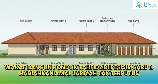 Wakaf Bangun Pondok Tahfidz Di Pesisir Garut, Hadiahkan Amal Jariyah Tak Terputus