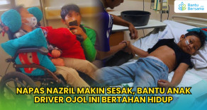 Napas Nazril Makin Sesak, Bantu Anak Driver Ojol Ini Bertahan Hidup