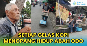 Setiap Gelas Kopi Menopang Hidup Abah Odo