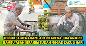 Terpaksa Nahan Lapar, Jualan Abah Udah Gak Laku 3 Hari